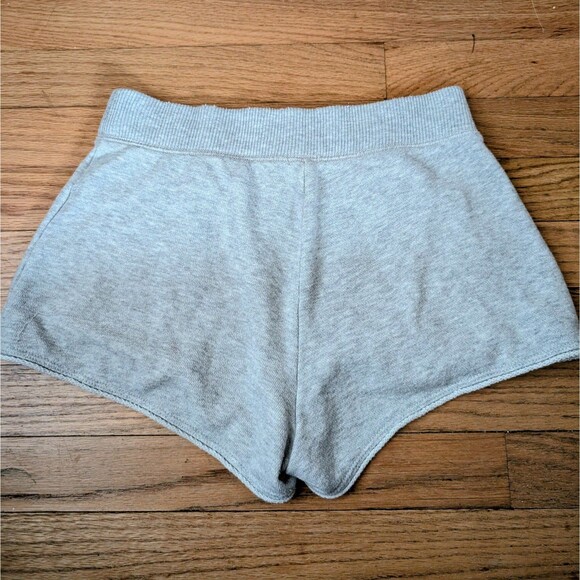 Aerie Elastic Heather Grey Retro Booty Shorts - Picture 3 of 4